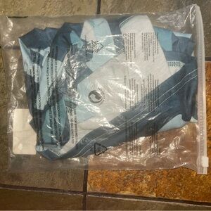 Blue and White Athletic Wear